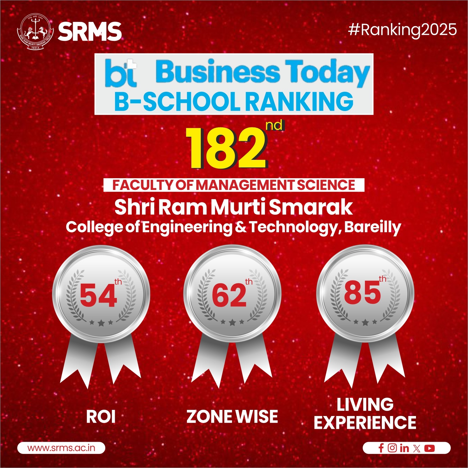 SRMS ENGINEERING BUSINESS TODAY RANKING 2025-